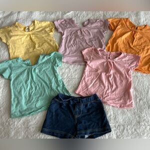 12 month girls HONEST T-shirts (5) summer clothes